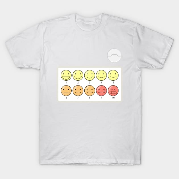 Healthcare Companion Pain Scale T-Shirt by LivelyLexie